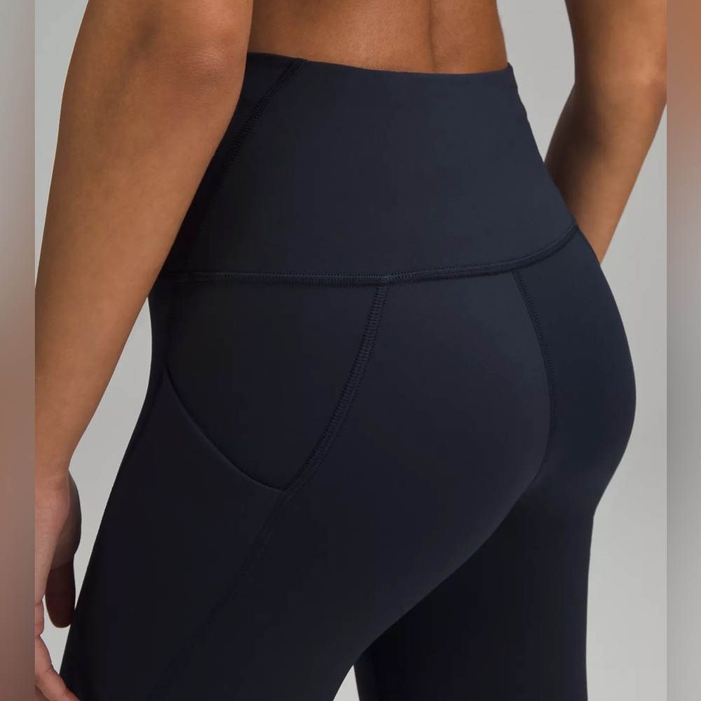 NWT 12 Lululemon Wunder Train High-Rise Tight Pockets 25" True Navy Blue NEW - Picture 4 of 4